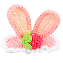 2Pz Clip Lana Rosa Fermagli Animali Eleganti Ragazze Festa