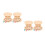 4Set Porta in Legno Beige Con Coperchio Per E 8