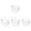 4Pz Contenitori Trasparenti Per Decorazioni E Idee Da Te 2