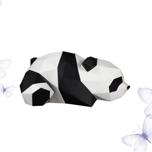 3St 3D Panda Papiermodel Handgevormd Decoratiespeelgoed 2