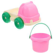 2St Multifunctionele Emmer Strandtruck Roze Materiaal