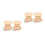 4Set Porta in Legno Beige Con Coperchio Per E 9
