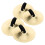 8Paia Mini Piatti in Rame Per Danza Con Cinghia in Nylon Suono 3