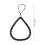 4Pz Per in Cristallo Nero Con Perline Decorative 11