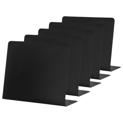10Pz Mini Lavagne Desktop PVC Nero Per Memo, Etichette Cibo E 2