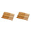 2Pz Legno Khaki Per Spezie Espandibile Organizer Cucina 8