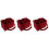 3Pz Porta Vino Feltro Rosso Multicella 6 Bottiglie Robustezza 9
