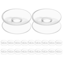 40Pz Ventose Mini Doppia Trasparenti in PVC Per E Metallo