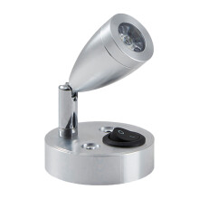 5Szt Wielofunkcyjna Lampa Ścienna LED Aluminiowa Srebrna