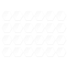 72Szt Ścienne Naklejki Lustrzane Hexagon Srebrne Do Domu