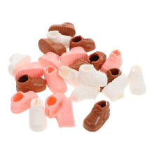 60Pary Plastikowe Mini Dla Lalek 17Cm Kolorowe Akcesoria