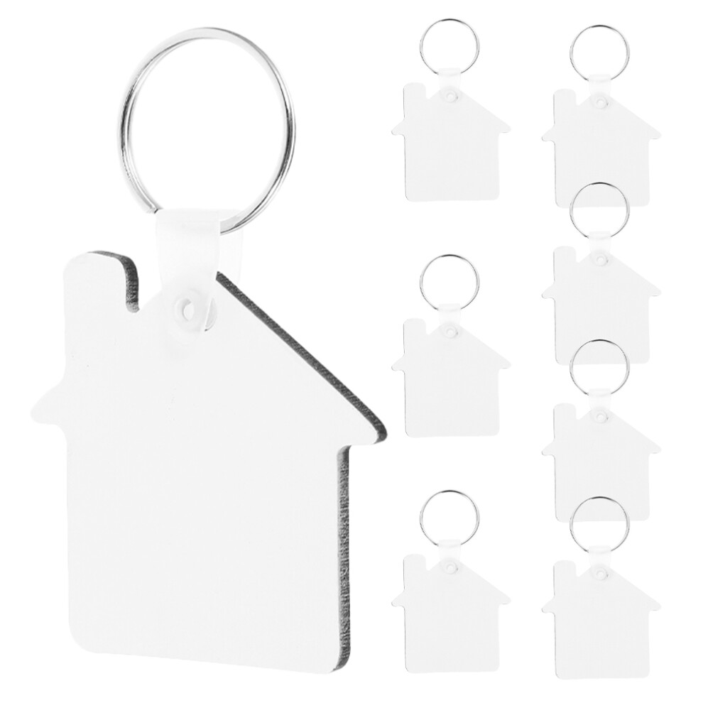 24Szt Zawieszki Do BrelokóW Sublimacyjnych Drewniane Srebrne-image