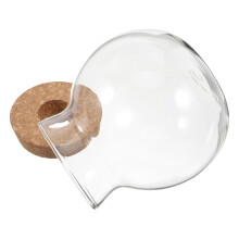 2Szt Szklany Mini Terrarium Rośliny Z Korkową Pokrywką