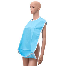 2Szt Adult Bib Niebieski Bawełniany Wodoodporny Ochraniacz Na Ubrania