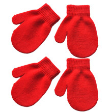 Toddler Mittens for Winter, Warm Knit Gloves Magic Stretch Mittens, Soft Knit Gloves Warm Kids Thick Cold Mittens for Boys Girls, Suitable for Everyda