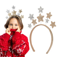 Lightweight Hair Accessory, Glitter Star Headband with Soft Comfort Band, Five-pointed Star Headband for Women Girls, Non-slip Hair Hoop for Birthday
