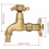 Antique Solid Brass Faucet, Vintage Design Water Tap For Bathroom Kitchen (Long) 2