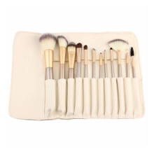 Elegantes Make-up-Pinselset, professionelle Make-up-Pinsel mit Reisetasche, synthetische Foundation-Pinsel für Puder- oder Flüssigprodukte,