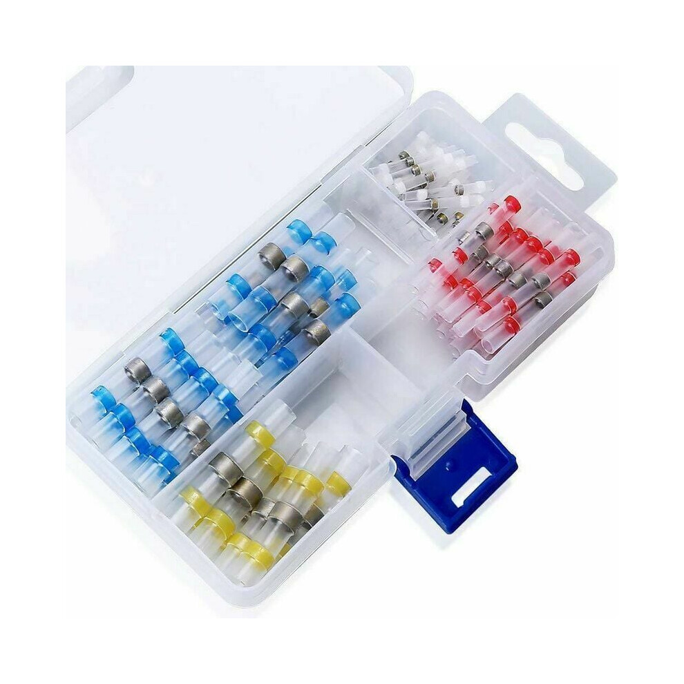 Insulated Solderless Wiring Splice Connectors, Heat Shrink Solder Seal Wire Connectors With High-Temperature Resistant Material, Waterproof Butt 9340959667048