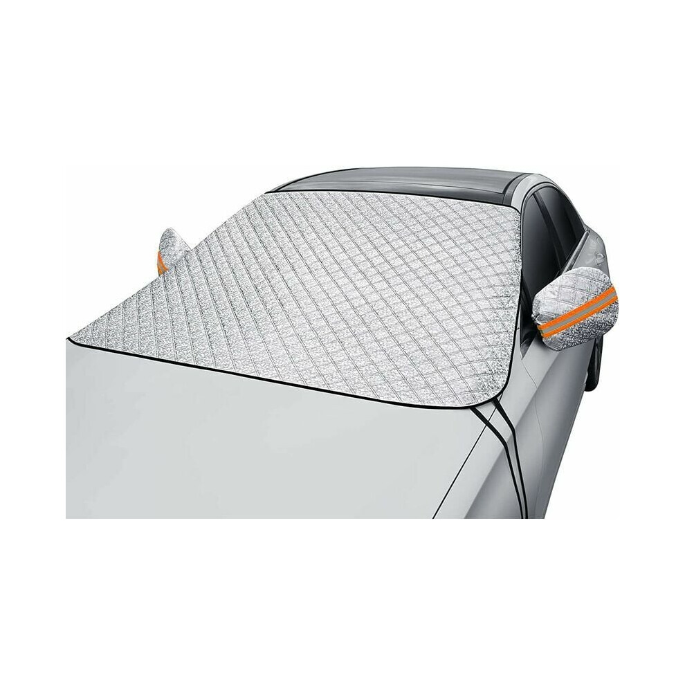 All Weather Freeze Protector, Premium Quality Windshield Snow Cover For Ice & Sleet, Extra Large Multi-Functional Protection For Auto Coupe Sedan 9433291713693
