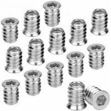 Parafusos de fixação com encaixe sextavado interno, M6x15mm, ponta cônica em liga de zinco, resistentes e robustos, à prova de ferrugem e
