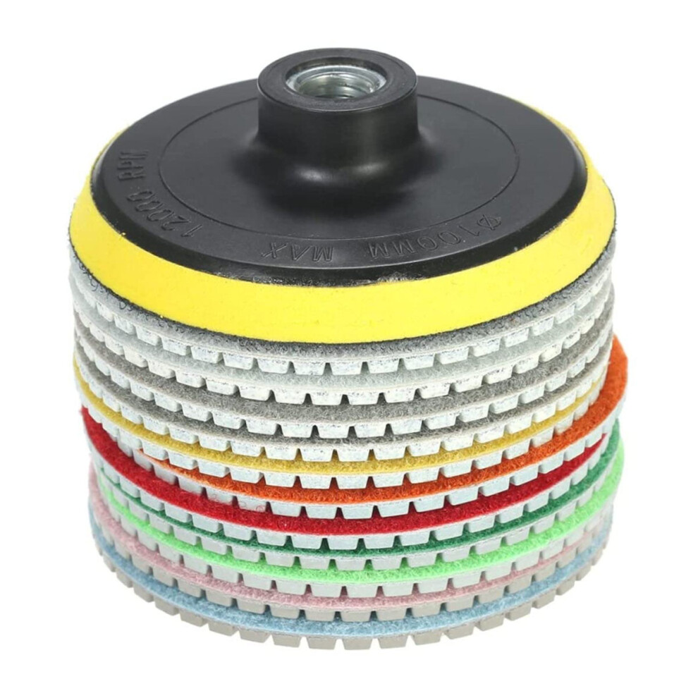 Diamond Infused Polishing Discs For Wet Polishing, Granite Quartz Stone Marble With Abrasion Resistance And Flexible Processing 9433291905395