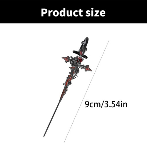 Ear Pin Alluring Thorn Designs Studs Earrings-black silver 1