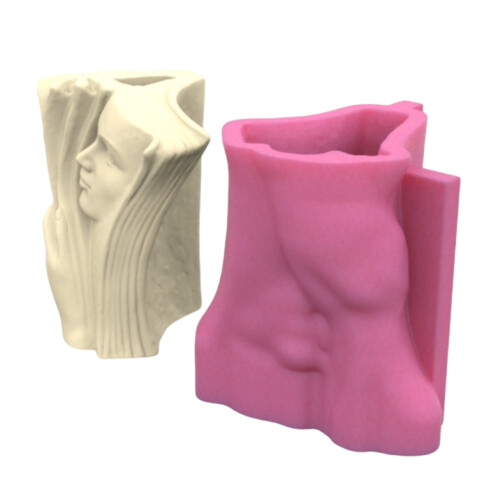 Elegante Face Book Vase Silikonform für