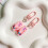 Small Flip Flop Keychain Stylish Bag Accessory for Keys-White 6