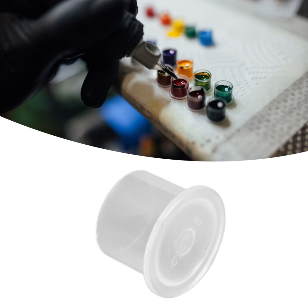 Enhanced Tattoo Ink Cups 1000pcs Disposable 0.6x0.5in with Stable Base