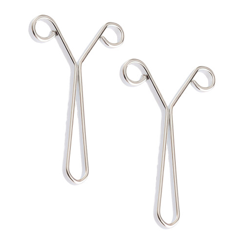 Multi Color Adjustable Cuff Clip Rolled Edge Design-Silver