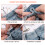 Multi Color Adjustable Cuff Clip Rolled Edge Design-Silver 4