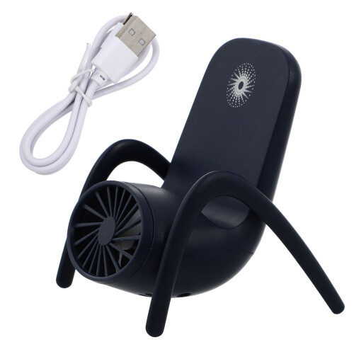 2Stk Tragbarer Multi-Funktionsventilator Mit Handyhalter USB