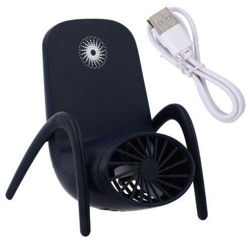 2Stk Tragbarer Multi-Funktionsventilator Mit Handyhalter USB 1