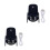 2Stk Tragbarer Multi-Funktionsventilator Mit Handyhalter USB 9