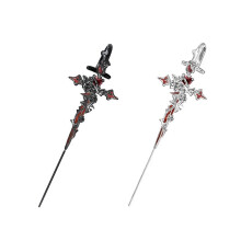 Ear Pin Alluring Thorn Designs Studs Earrings-black silver