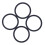 4 pcs Rubber Silent Crossover Rings for KRX KRX4 1000 Damping Buffer 15
