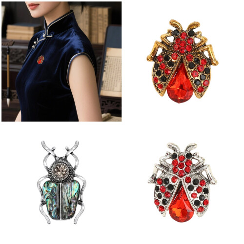 Broche polyvalente en alliage léger pour bijoux en strass,-Gris 2