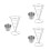 3Stk Frites Halter Aus Mit Dip-Schale, Silber 7