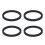 4 pcs Rubber Silent Crossover Rings for KRX KRX4 1000 Damping Buffer 2