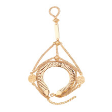 Bracelet minimaliste multicouche lié aux doigts pour femmes,-Or