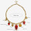 Collier élégant à pendentifs multiples en forme de fraise, 3