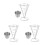 3Stk Frites Halter Aus Mit Dip-Schale, Silber 8