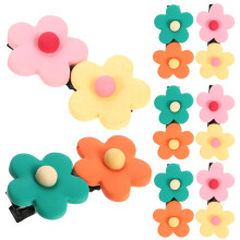 40Stk Farbige Blüten Haarspangen Haarschmuck Für