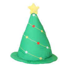 2Stk Xmas Party Hut Grün Weiches Costume Hut Weihnachtsbaum Design