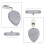 12Stk Kleine Marmor Tischdeckengewichte Mit Clip, , Camping 6