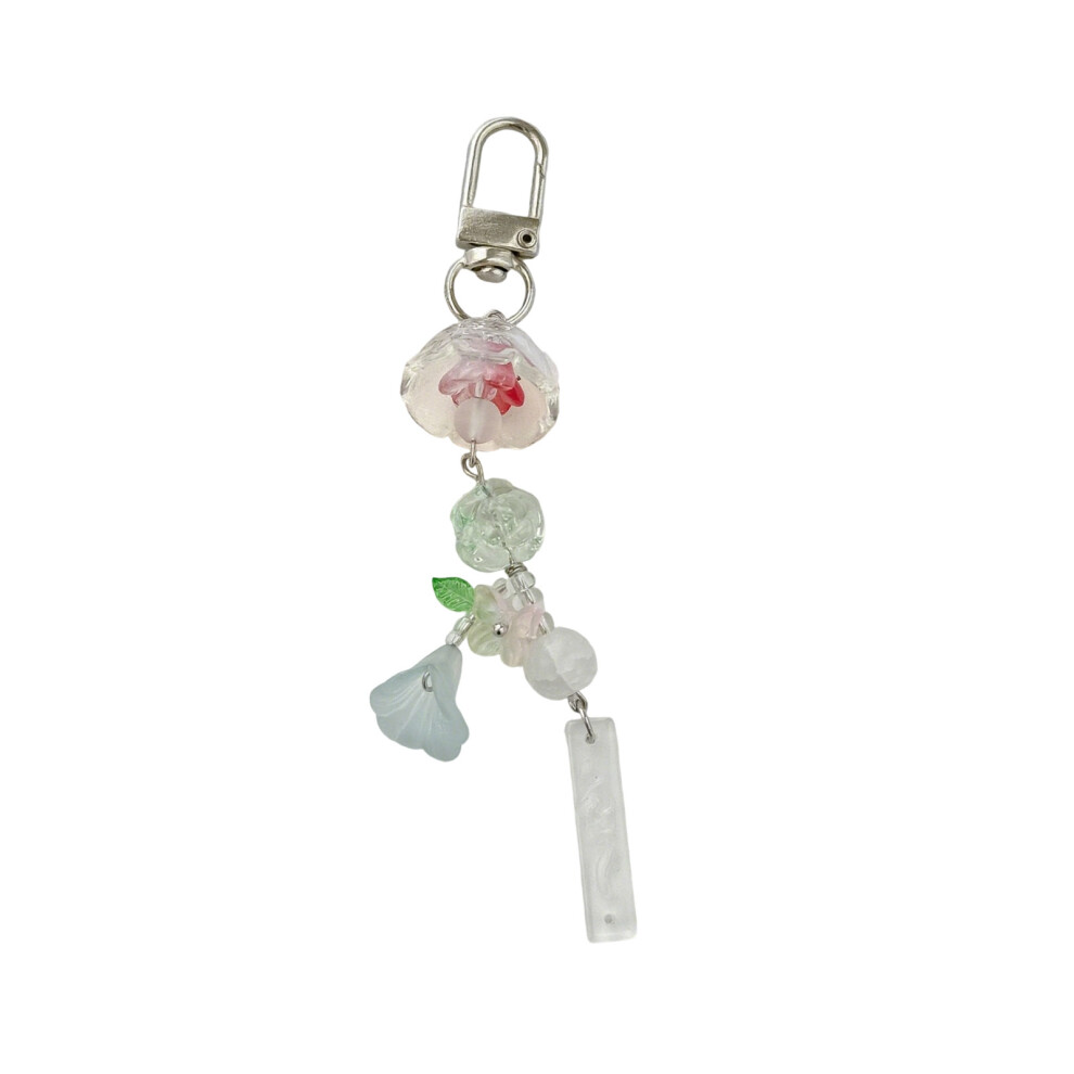 Sturdy Resin Beaded Phone Lanyard Handme Keychain-Door Buckle 7704000808996
