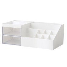 2Stk Organizer Box Weiß ABS Für , Schmuck Und Kleinigkeiten