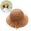 3Stk Kinder Strohhut Khaki Sonnenhut Sommer Strand 11
