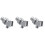 3Stk Wandhalter Verstellbar Mit Robustem ABS Material 4